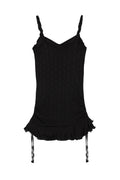 ASON_BLOSSOM MINI DRESS / BLACK
