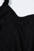 ASON_BLOSSOM MINI DRESS / BLACK