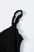 ASON_BLOSSOM MINI DRESS / BLACK