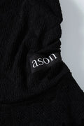 ASON_BLOSSOM MINI DRESS / BLACK