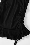 ASON_BLOSSOM MINI DRESS / BLACK