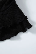 ASON_BLOSSOM MINI DRESS / BLACK
