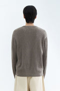 MUSINSA STANDARD_[Victoria Wool] Minimal Ribbed Henry Neck Knit [Taupe]