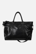 DRAW FIT_Vans Leather Cross Tote Bag [BLACK]
