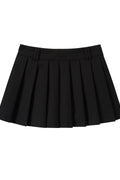 KIRSH Classic Pleated Mini Skirt [Black] 1