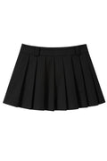 KIRSH Classic Pleated Mini Skirt [Black] 3