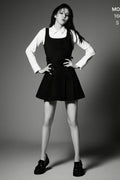 MUSINSA STANDARD WOMAN_[Unbound Girl] Women's Pleated Mini Dress [Black]