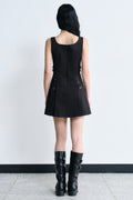 MUSINSA STANDARD WOMAN_[Unbound Girl] Women's Pleated Mini Dress [Black]