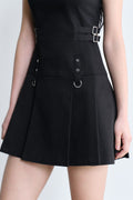MUSINSA STANDARD WOMAN_[Unbound Girl] Women's Pleated Mini Dress [Black]