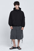 LEMAIN SECOND_2WAY Hood Windbreaker Jacket [Black]