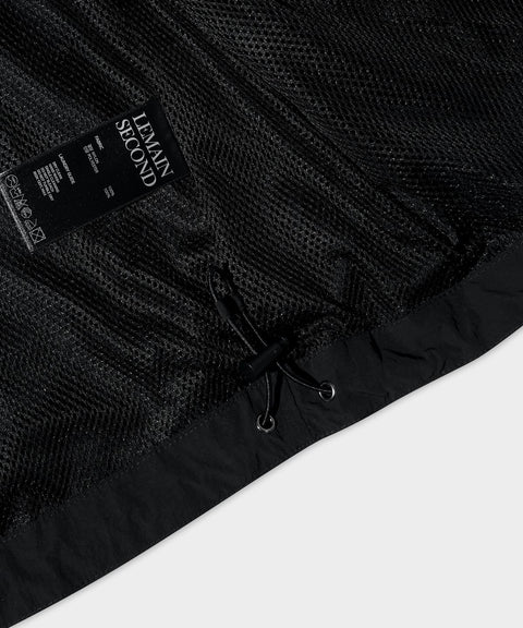 LEMAIN SECOND_2WAY Hood Windbreaker Jacket [Black]