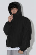 LEMAIN SECOND_2WAY Hood Windbreaker Jacket [Black]
