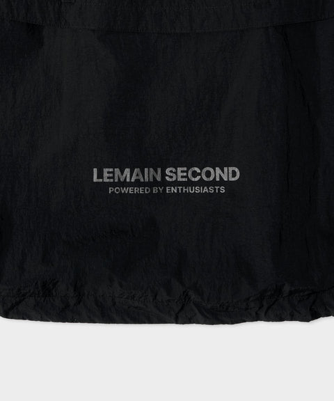 LEMAIN SECOND_2WAY Hood Windbreaker Jacket [Black]