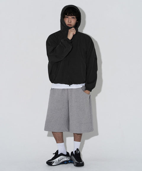 LEMAIN SECOND_2WAY Hood Windbreaker Jacket [Black]
