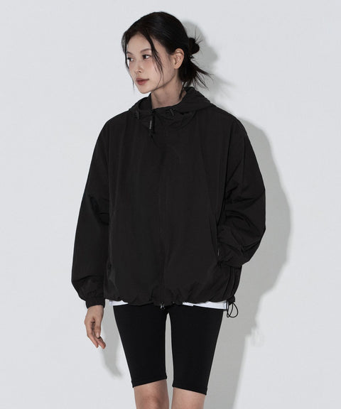 LEMAIN SECOND_2WAY Hood Windbreaker Jacket [Black]