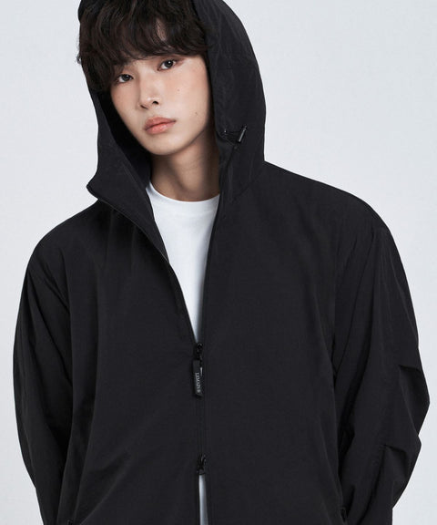 LEMAIN SECOND_2WAY Hood Windbreaker Jacket [Black]