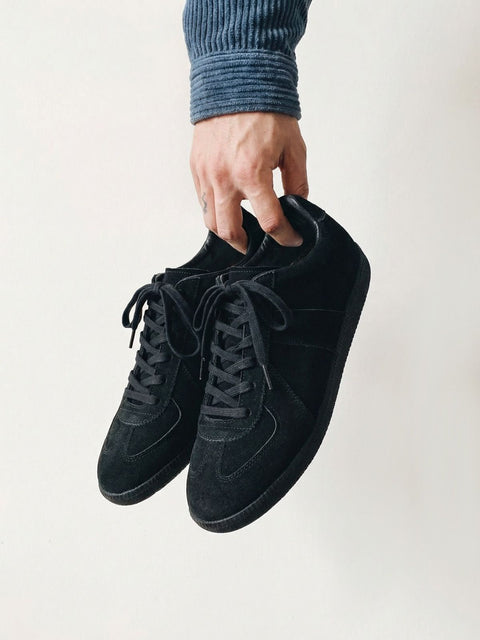 THENOPI_Luis 5.5cm height-increasing German military sneakers all black [225~290mm]