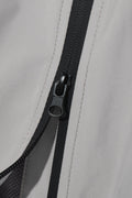 DIMITRI BLACK_Balaclava Slash Hood Zip-Up_Windbreaker Gray