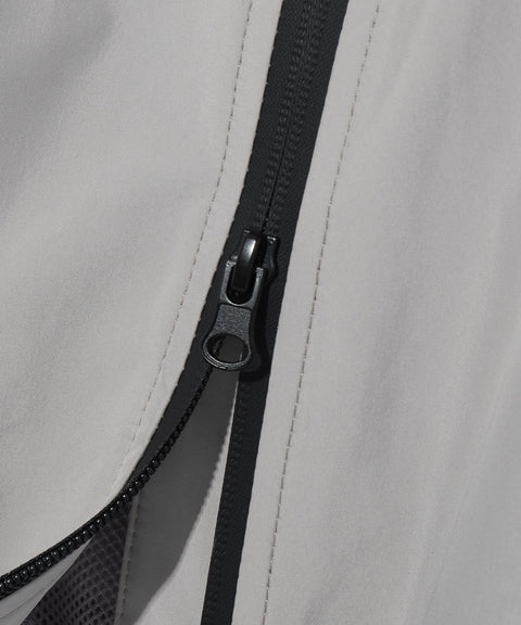 DIMITRI BLACK_Balaclava Slash Hood Zip-Up_Windbreaker Gray