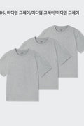 MUSINSA STANDARD_Essential Crew Neck T-Shirt 3-Pack