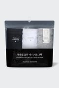 MUSINSA STANDARD_Essential Crew Neck T-Shirt 3-Pack