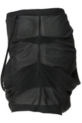 FLAREUP Draped Mesh Mini Skirt – Black 4
