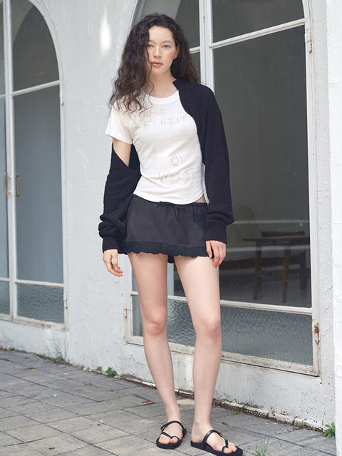 ORIGHH Romantic Lace Mini Skirt – Black 9