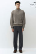 MUSINSA STANDARD_VICTORIA WOOL Minimal Ribbed Quarter-Zip Sweater TOFF