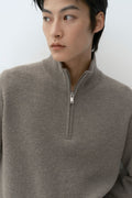MUSINSA STANDARD_VICTORIA WOOL Minimal Ribbed Quarter-Zip Sweater TOFF