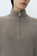 MUSINSA STANDARD_VICTORIA WOOL Minimal Ribbed Quarter-Zip Sweater TOFF