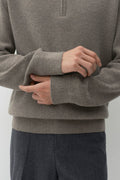 MUSINSA STANDARD_VICTORIA WOOL Minimal Ribbed Quarter-Zip Sweater TOFF