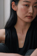 VERTE_[925 silver] Un.silver.217 / gross ronde aube dew necklace
