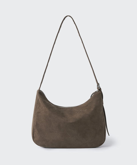 MUSINSA STANDARD_Synthetic Suede Messenger Bag [Brown]