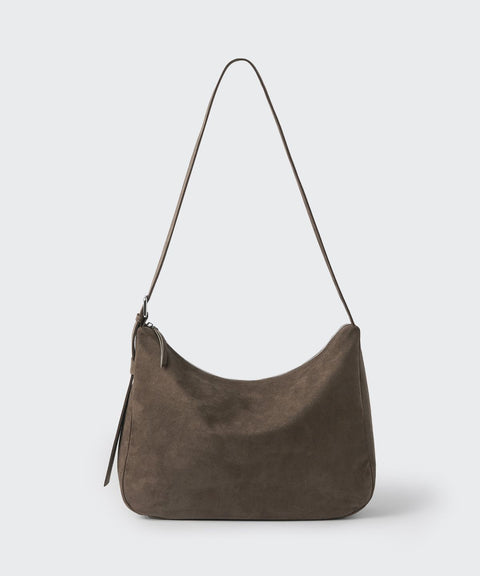 MUSINSA STANDARD_Synthetic Suede Messenger Bag [Brown]