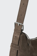 MUSINSA STANDARD_Synthetic Suede Messenger Bag [Brown]