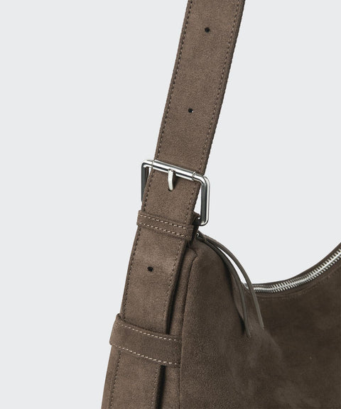 MUSINSA STANDARD_Synthetic Suede Messenger Bag [Brown]