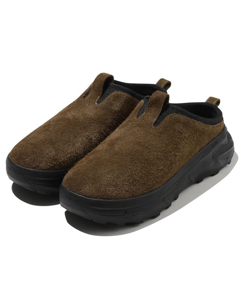 TRILLION_[6.5CM UP] Non-Slip Rugged Suede Mule_VLACK