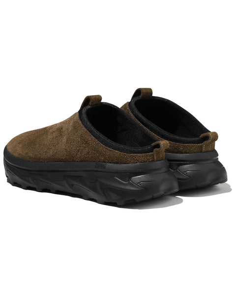 TRILLION_[6.5CM UP] Non-Slip Rugged Suede Mule_VLACK
