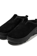 TRILLION_[6.5CM UP] Non-Slip Rugged Suede Mule_VLACK