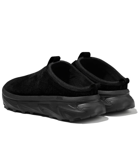 TRILLION_[6.5CM UP] Non-Slip Rugged Suede Mule_VLACK