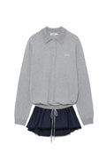 GLOWNY_NEST POLO MINI DRESS (GRAY)
