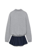 GLOWNY_NEST POLO MINI DRESS (GRAY)