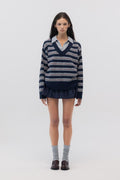 GLOWNY_NEST POLO MINI DRESS (GRAY)