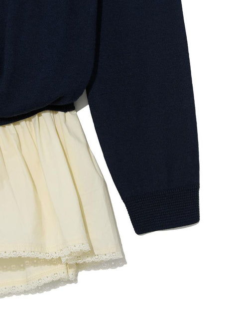 GLOWNY_NEST POLO MINI DRESS (NAVY)