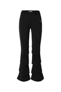 KHAKIPOINT_Shirring Layered Pants (Black)