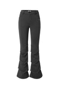 KHAKIPOINT_Shirring Layered Pants (charcoal)