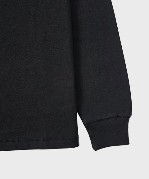 RIOOA Vintage Henley Tee – Black 3