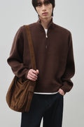 ALYSS_[Oh Jeong-gyu X ALYSS] Classic High-Neck Washable Cropped Half Zip Up Knit_4COLOR