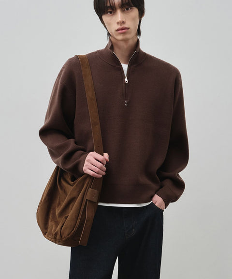 ALYSS_[Oh Jeong-gyu X ALYSS] Classic High-Neck Washable Cropped Half Zip Up Knit_4COLOR