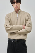 ALYSS_[Oh Jeong-gyu X ALYSS] Classic High-Neck Washable Cropped Half Zip Up Knit_4COLOR